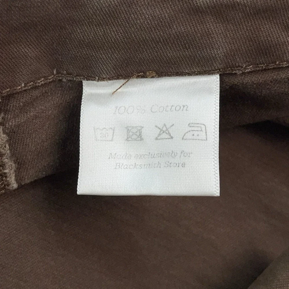 Blacksmith Sowing Field Pants Brown Mens 34 Work Utility Cotton Carpenter Chore